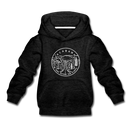 Alabama Youth Hoodie - State Design Youth Alabama Hooded Sweatshirt - charcoal gray