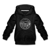 Alabama Youth Hoodie - State Design Youth Alabama Hooded Sweatshirt - charcoal gray