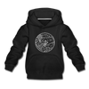 Arkansas Youth Hoodie - State Design Youth Arkansas Hooded Sweatshirt - black