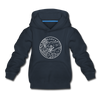 Arkansas Youth Hoodie - State Design Youth Arkansas Hooded Sweatshirt - navy