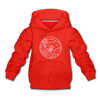 Arkansas Youth Hoodie - State Design Youth Arkansas Hooded Sweatshirt - red