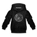 Arkansas Youth Hoodie - State Design Youth Arkansas Hooded Sweatshirt - charcoal gray
