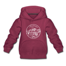 Colorado Youth Hoodie - State Design Youth Colorado Hooded Sweatshirt - burgundy