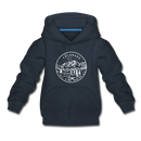 Colorado Youth Hoodie - State Design Youth Colorado Hooded Sweatshirt - navy
