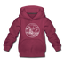 California Youth Hoodie - State Design Youth California Hooded Sweatshirt - burgundy