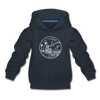 California Youth Hoodie - State Design Youth California Hooded Sweatshirt - navy