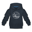 California Youth Hoodie - State Design Youth California Hooded Sweatshirt - navy