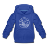 California Youth Hoodie - State Design Youth California Hooded Sweatshirt - royal blue