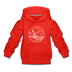 California Youth Hoodie - State Design Youth California Hooded Sweatshirt - red
