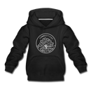 Connecticut Youth Hoodie - State Design Youth Connecticut Hooded Sweatshirt - black
