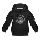 Connecticut Youth Hoodie - State Design Youth Connecticut Hooded Sweatshirt - black