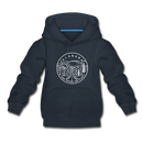 Alabama Youth Hoodie - State Design Youth Alabama Hooded Sweatshirt - navy