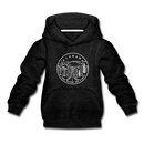 Alabama Youth Hoodie - State Design Youth Alabama Hooded Sweatshirt - charcoal gray