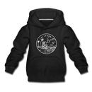 California Youth Hoodie - State Design Youth California Hooded Sweatshirt - black
