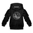 California Youth Hoodie - State Design Youth California Hooded Sweatshirt - charcoal gray