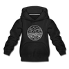 Idaho Youth Hoodie - State Design Youth Idaho Hooded Sweatshirt - black