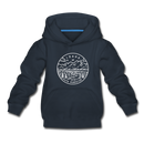Idaho Youth Hoodie - State Design Youth Idaho Hooded Sweatshirt - navy