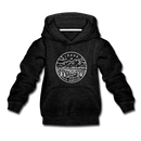 Idaho Youth Hoodie - State Design Youth Idaho Hooded Sweatshirt - charcoal gray