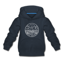 Idaho Youth Hoodie - State Design Youth Idaho Hooded Sweatshirt - navy