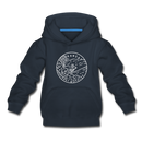 Arkansas Youth Hoodie - State Design Youth Arkansas Hooded Sweatshirt - navy