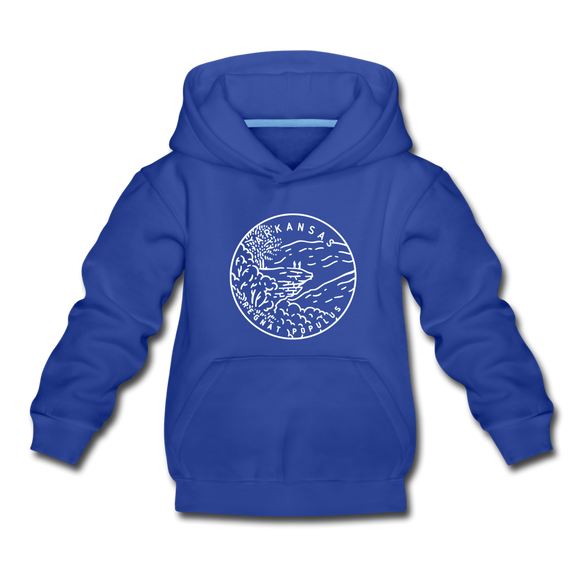Arkansas Youth Hoodie - State Design Youth Arkansas Hooded Sweatshirt - royal blue