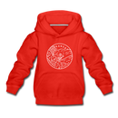 Arkansas Youth Hoodie - State Design Youth Arkansas Hooded Sweatshirt - red