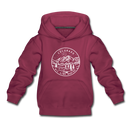 Colorado Youth Hoodie - State Design Youth Colorado Hooded Sweatshirt - burgundy