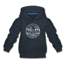 Florida Youth Hoodie - State Design Youth Florida Hooded Sweatshirt - navy