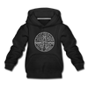 Delaware Youth Hoodie - State Design Youth Delaware Hooded Sweatshirt - black