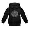 Delaware Youth Hoodie - State Design Youth Delaware Hooded Sweatshirt - charcoal gray