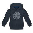 Delaware Youth Hoodie - State Design Youth Delaware Hooded Sweatshirt - navy