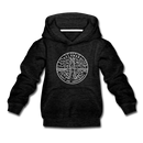 Delaware Youth Hoodie - State Design Youth Delaware Hooded Sweatshirt - charcoal gray