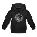 Georgia Youth Hoodie - State Design Youth Georgia Hooded Sweatshirt - black