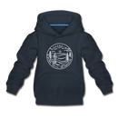 Georgia Youth Hoodie - State Design Youth Georgia Hooded Sweatshirt - navy