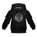 Georgia Youth Hoodie - State Design Youth Georgia Hooded Sweatshirt - charcoal gray