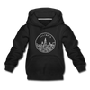 Illinois Youth Hoodie - State Design Youth Illinois Hooded Sweatshirt - black