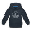 Illinois Youth Hoodie - State Design Youth Illinois Hooded Sweatshirt - navy