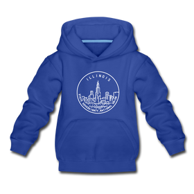 Illinois Youth Hoodie - State Design Youth Illinois Hooded Sweatshirt