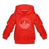 Illinois Youth Hoodie - State Design Youth Illinois Hooded Sweatshirt - red