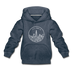 Illinois Youth Hoodie - State Design Youth Illinois Hooded Sweatshirt - heather denim