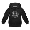 Hawaii Youth Hoodie - State Design Youth Hawaii Hooded Sweatshirt - black