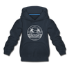 Hawaii Youth Hoodie - State Design Youth Hawaii Hooded Sweatshirt - navy