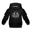 Hawaii Youth Hoodie - State Design Youth Hawaii Hooded Sweatshirt - charcoal gray