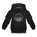Kentucky Youth Hoodie - State Design Youth Kentucky Hooded Sweatshirt - black