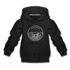 Kentucky Youth Hoodie - State Design Youth Kentucky Hooded Sweatshirt - black