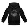 Kentucky Youth Hoodie - State Design Youth Kentucky Hooded Sweatshirt - charcoal gray