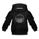 Kentucky Youth Hoodie - State Design Youth Kentucky Hooded Sweatshirt - charcoal gray