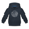 Indiana Youth Hoodie - State Design Youth Indiana Hooded Sweatshirt - navy