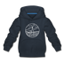 Maine Youth Hoodie - State Design Youth Maine Hooded Sweatshirt - navy