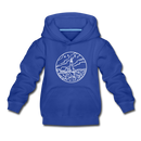 Maine Youth Hoodie - State Design Youth Maine Hooded Sweatshirt - royal blue